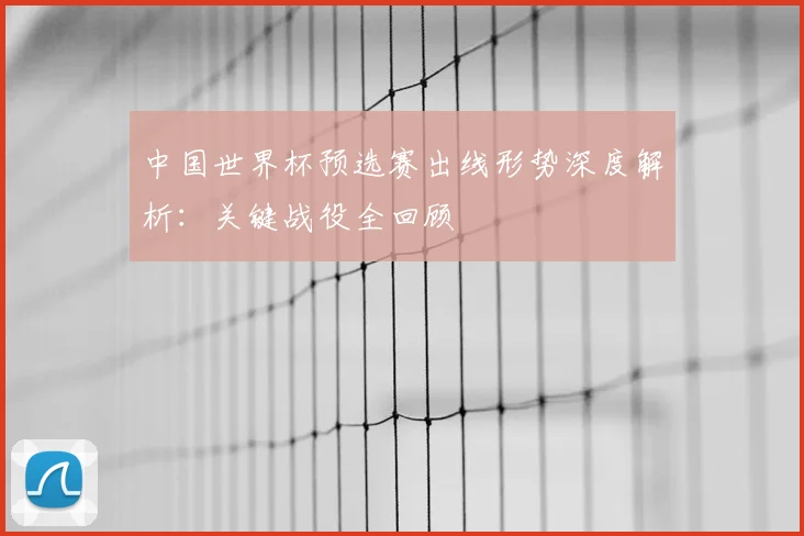 中国世界杯预选赛出线形势深度解析：关键战役全回顾